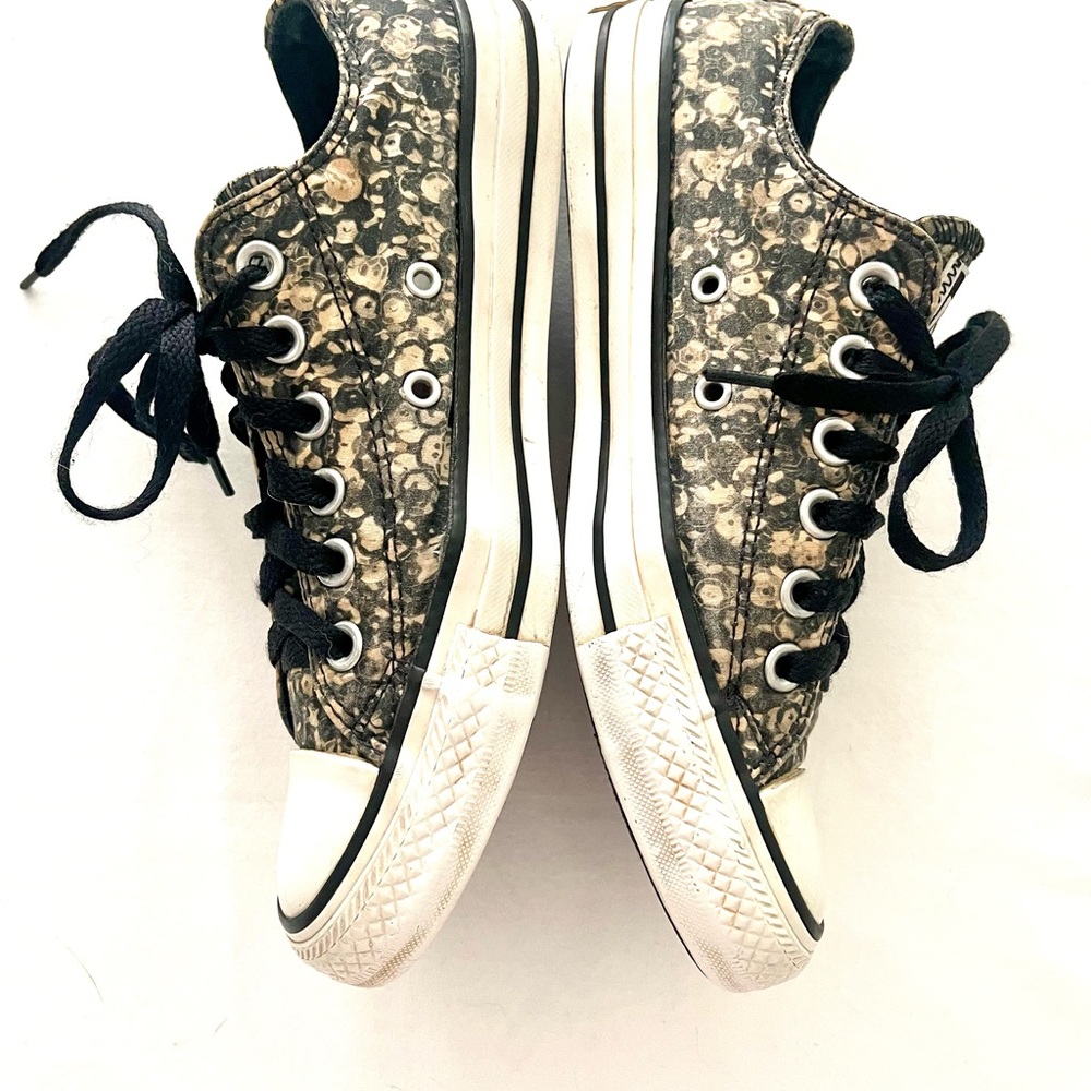 Converse Black/Tan Patterned Sneakers - image 4